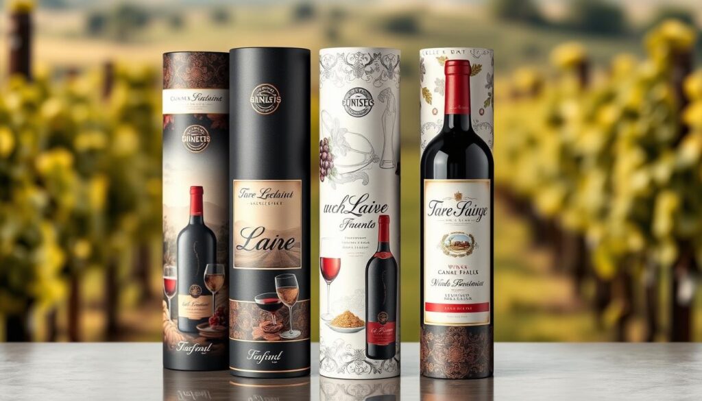 Cardboard Telescopic Tubes For Wine
