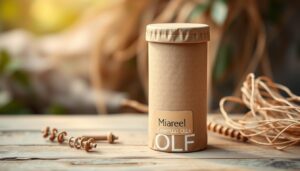 Cardboard Tube Jar for Essential Oil