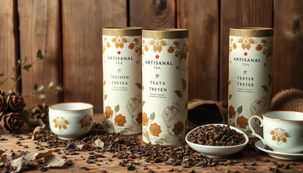 artisanal tea brand packaging